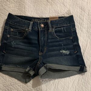 American Eagle Outfitters Dark Blue Jean Shorts